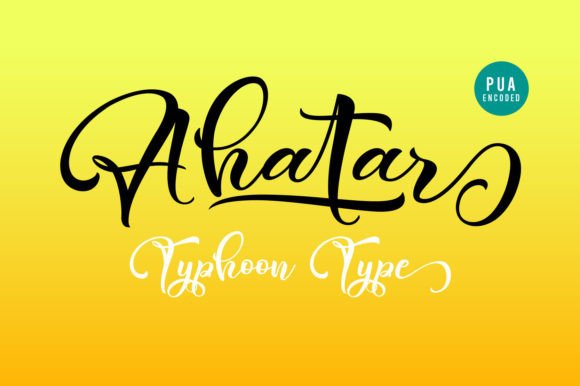 Ahatar: A Sweet Script Font for Business Branding