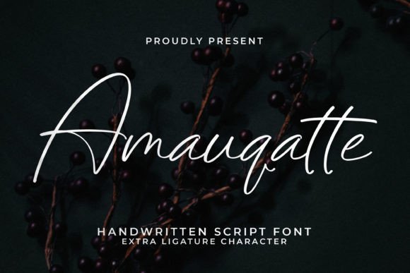 Amauqatte Font – A Handwritten Script for Digital Designers