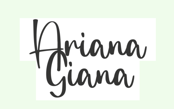 Ariana Giana: Elegant Script for Business Branding