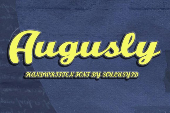Augusly: A Handwritten Font for Creative Projects