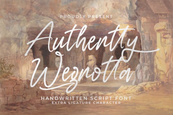Authentty Wegnotta: A Script Font for Impact