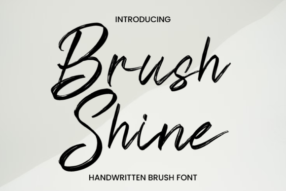 Brush Shine: A Script Font for Creative Projects