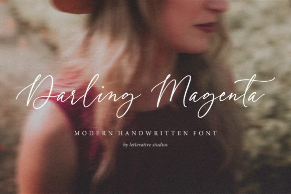 Darling Magenta: A Script Font for Creative Makers