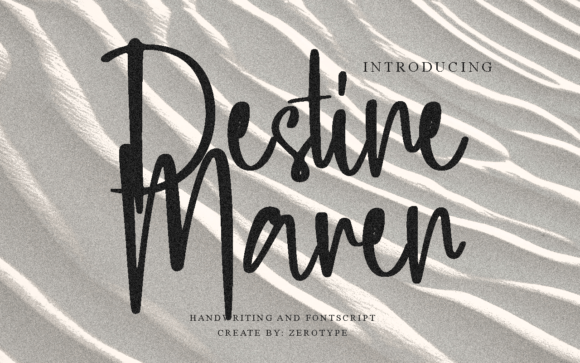 Destine Maren: A Script Font for Elegance