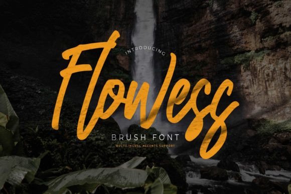 Flowess: A Handwritten Script Font for Editorial Design