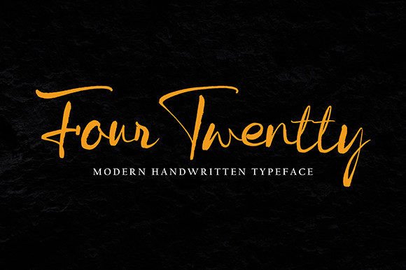 Four Twentty: A Stylish Script Font