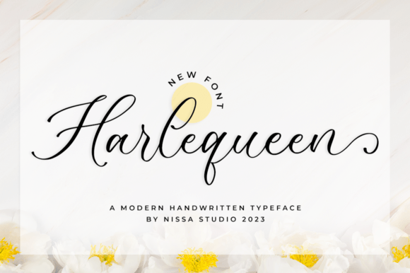 Harlequeen: A Delicate Script Font