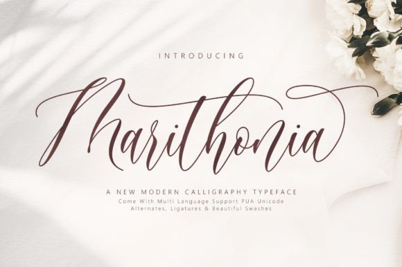 Marithonia: A Stylish Script Font