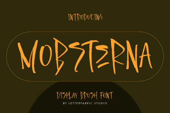 Mobsterna: A Brush Lettered Font for Crafters
