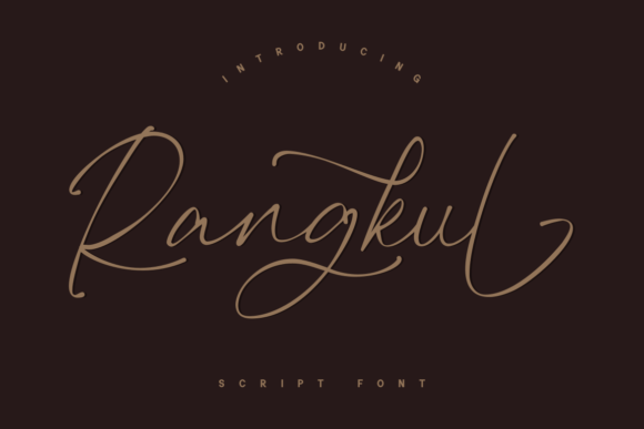 Rangkul Font – A Script Typeface That Elevates Small Business Design