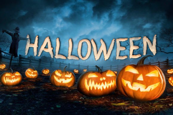 Red Halloween Font for Web Design