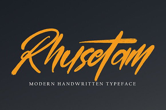 Rhusetam: A Script Font for Editorial Elegance