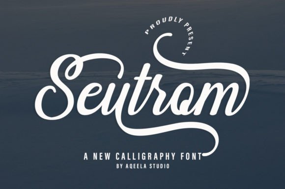 Seutrom Font: A Playful Script for Strong Brand Typography