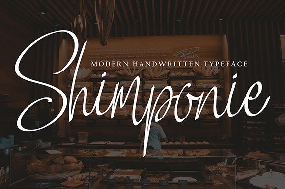 Shimponie: A Handwritten Font for Web Design