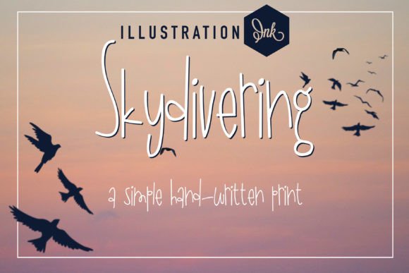 Skydivering: A Quirky Script Font