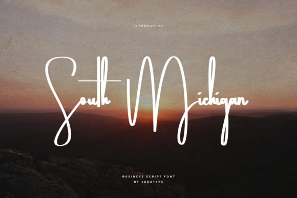 South Michigan: A Script Font for Editorial Elegance