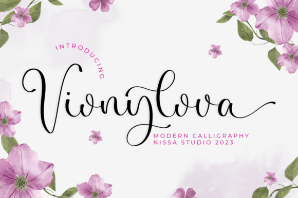 Vionylova: A Delicate Script Font